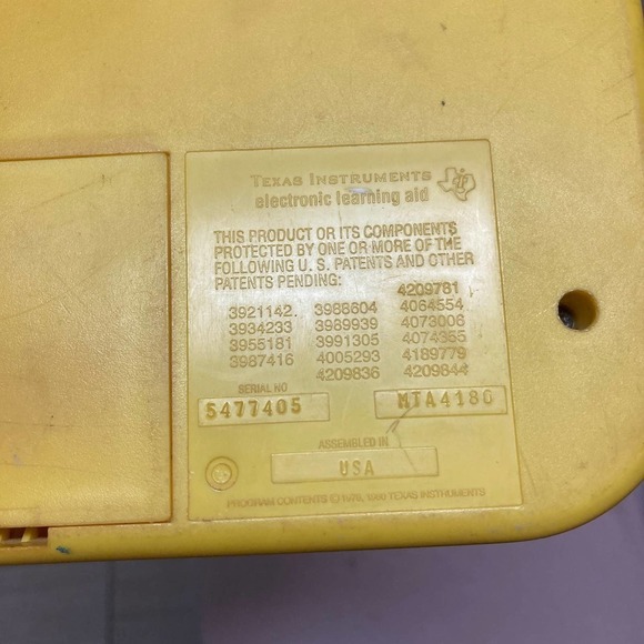 VINTAGE Texas Instruments Speak & Read Tested - Picture 3 of 3
